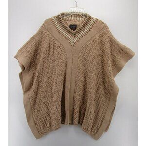 Gaucho Sweater OS Poncho Cape Kimono Pullover Hand Knit Unisex NEW